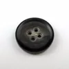 high class natural material white effect horn button for suits with 4 holes