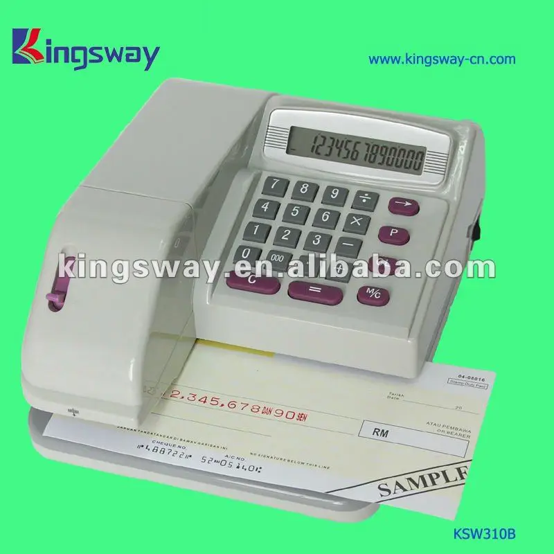 Electronic Check Writing Machine Ksw310 - Buy Check Writing Machine ...