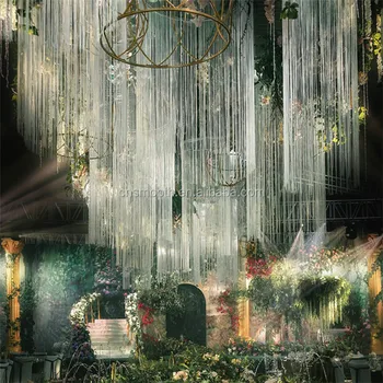 Universal Wedding Decoration Curtain String Light Ceiling Drapery