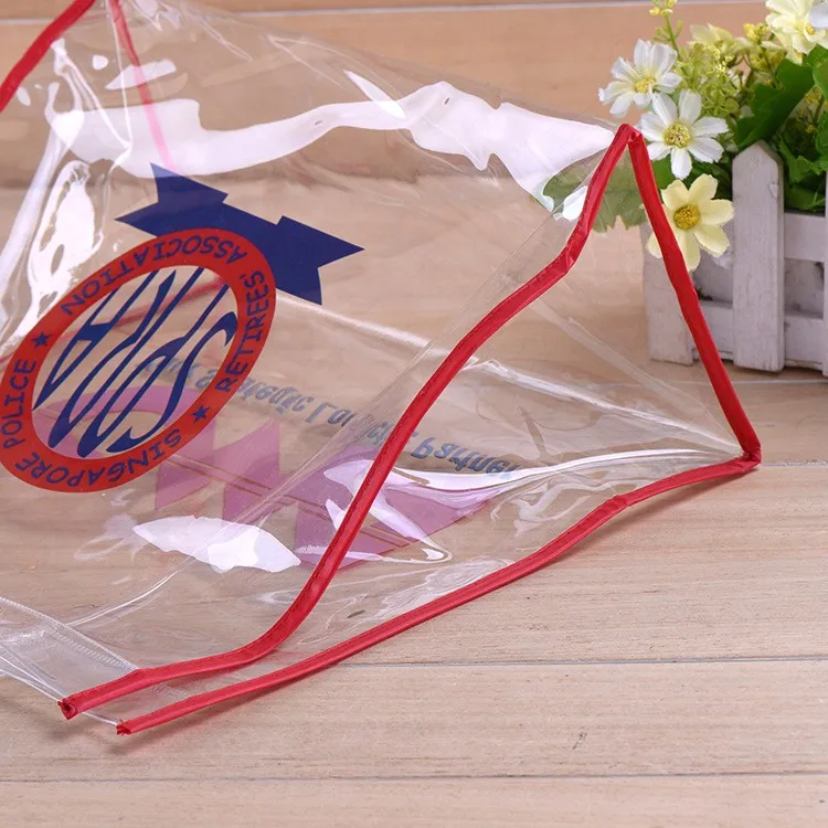 Customized Printed Plastic Clear Tote Pvc Bag Buy Clear Pvc Tote Bag
