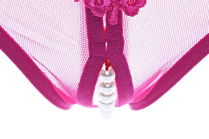 Women Underwear Thong Lace Crotchless Sexy G String Panties Female