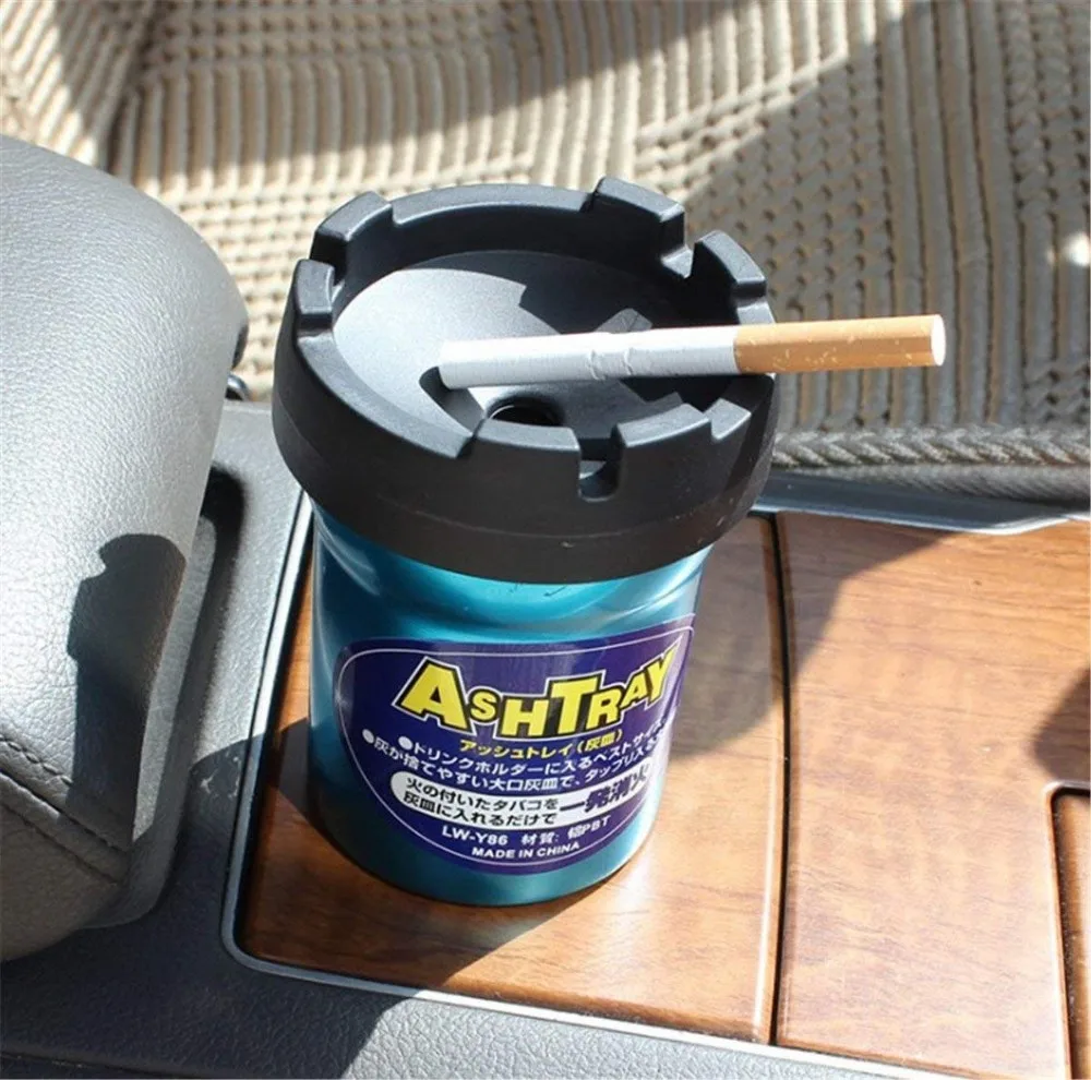 Car Ashtray,Easy Clean Up Detachable Stainless Car Ashtray With Lid