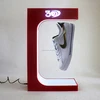 Acrylic magnetic floating shoe display,advertising floating&rotating shoe display stand,led shoe display