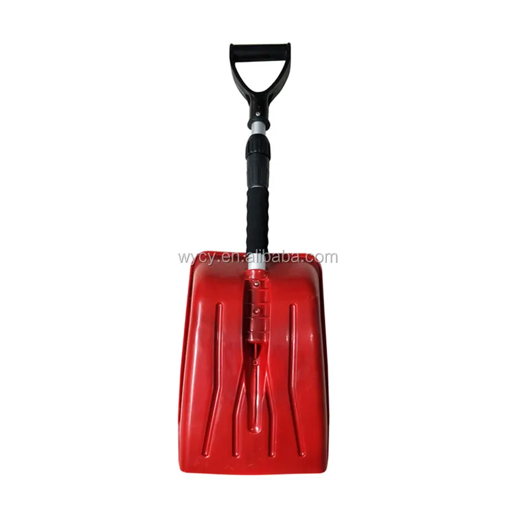 Heated Plastic Snow Shovel With Folding Handle Buy Foldable Snow