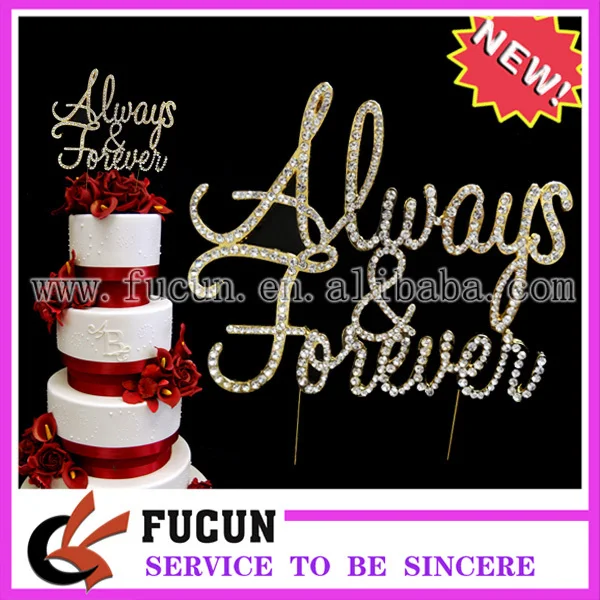 alway forever cake toppe glod.jpg