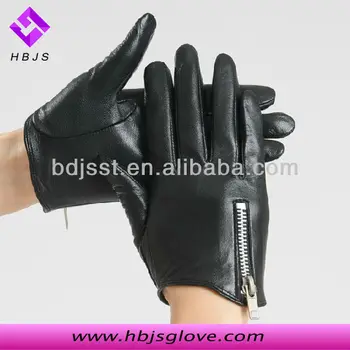 womens black leather driving gloves