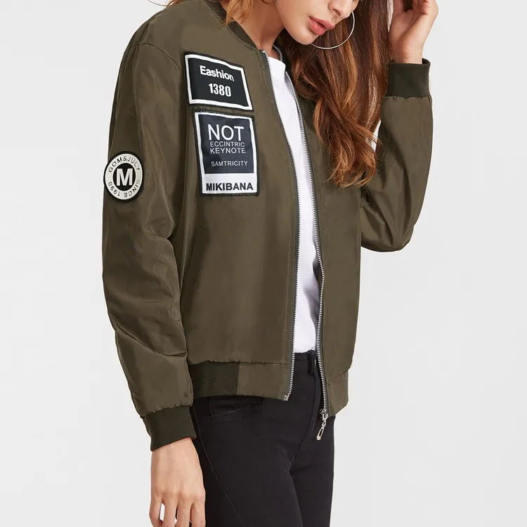embroidered patch bomber jacket army jacket satin embroidered patch bomber jacket army jacket satin