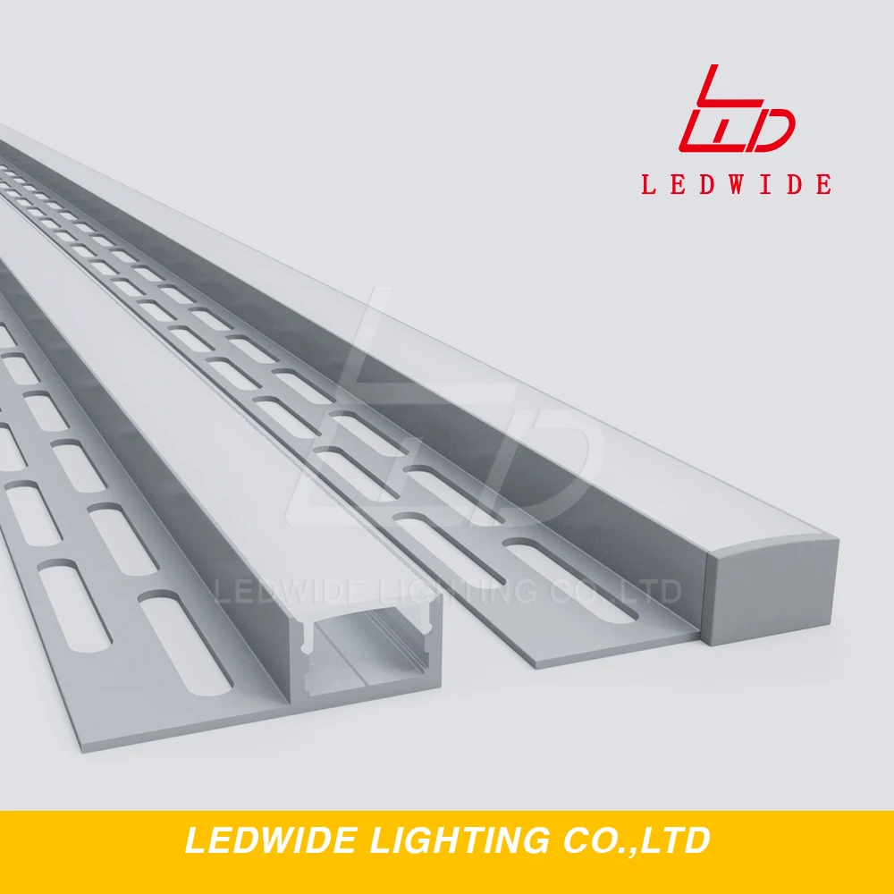Recessed Tile Edge Led Linear Light Aluminum Profile For Led Strip