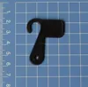 new style small J shape plastic hook for garments packaging