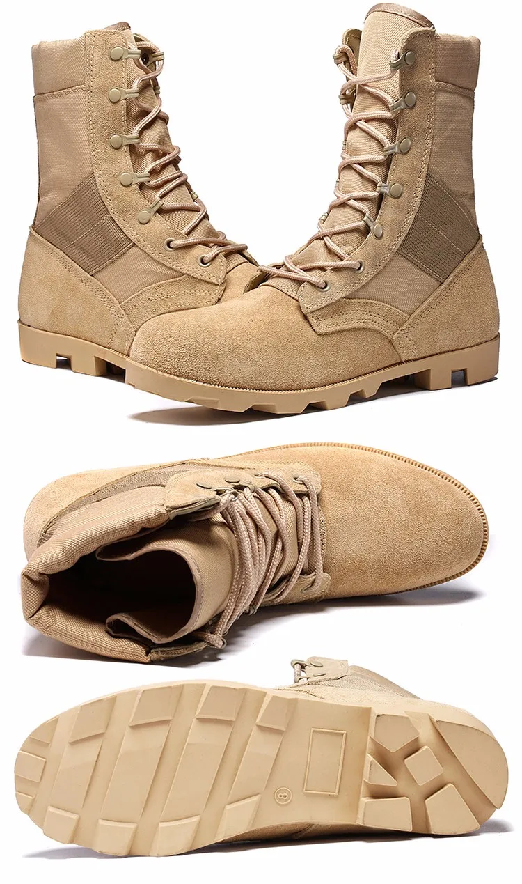 xinxing desert military police boots suede upper with oxford