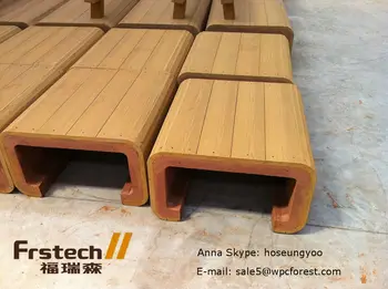 Waterproof Wpc Outdoor Bench Simple Wooden Design Wood Plastic Waterproof Wpc Outdoor Bench Simple Wooden Design Wood Plastic Composite Deck
