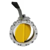 Price Butterfly Valve Pneumatic Stainless Steel Cement lined ptfe Butterfly Valve