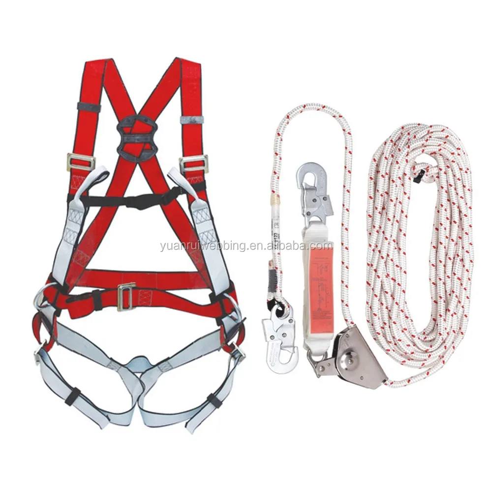 Roofing Fall Protection Equipment Scaffold Safety Harness And Rope