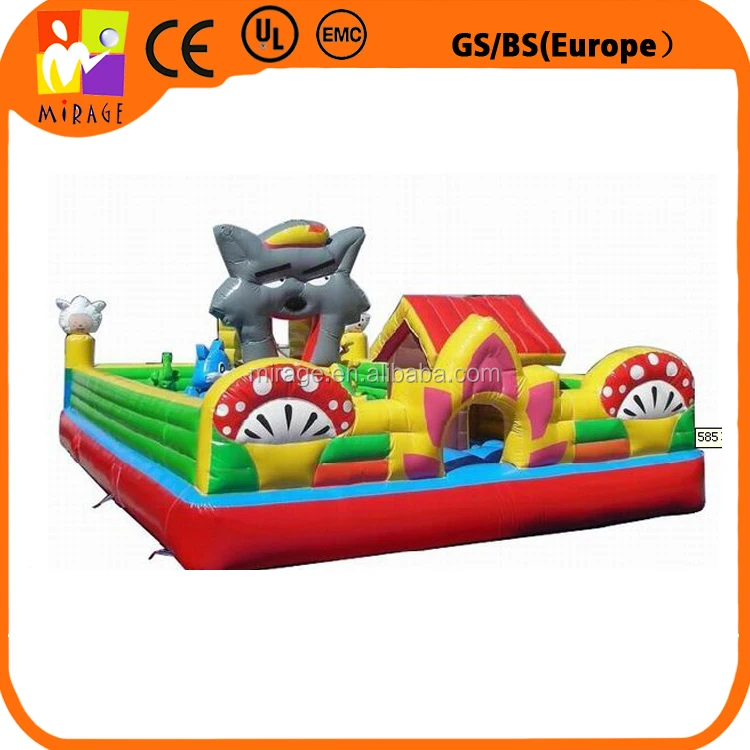 playing castle inflatable bouncer