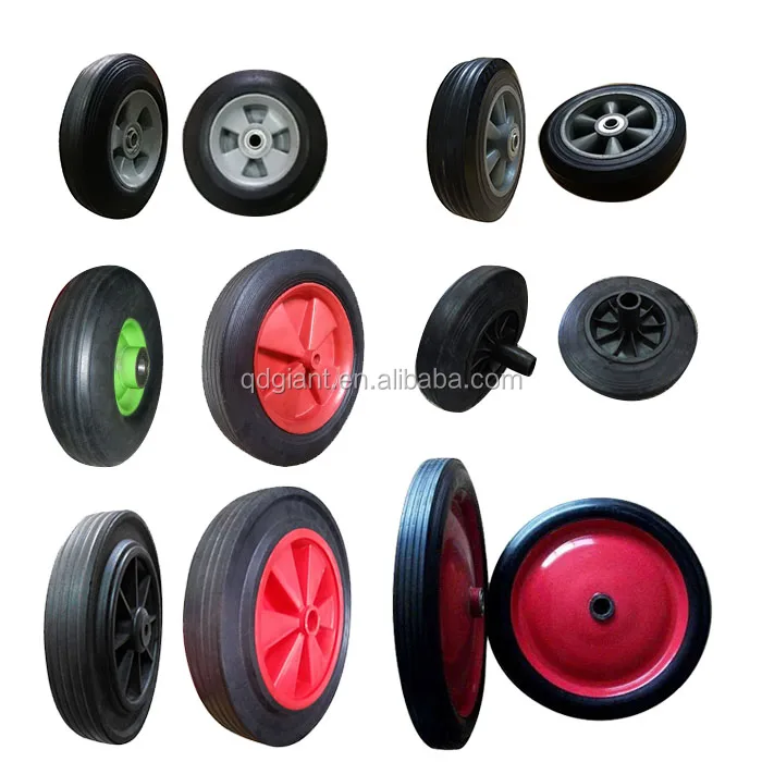 9 inch solid rubber wheel for trolley