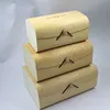 Hot-selling Square Birch veneer Wooden food box, bread box, candy box/bark wood box