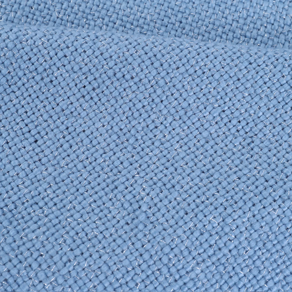 2019 热家居装饰床沙发沙发椅浅蓝色针织毯子与明亮的丝线