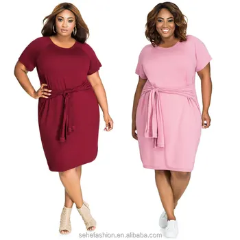plus size casual dresses with sleeves