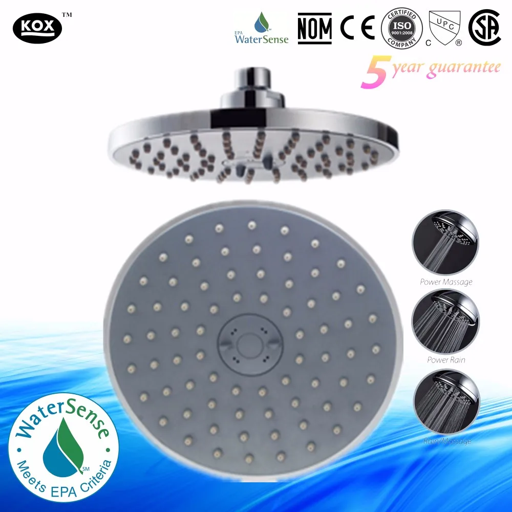 8 Inch Shower Head Aquadyne Three Function Shower Head 8" Rainfall High