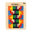 Newest sale early education colorful wooden tangram jigsaw brain development tetris block