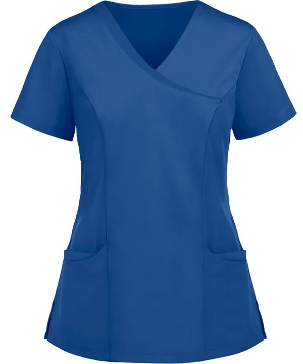 asymmetrical scrub top