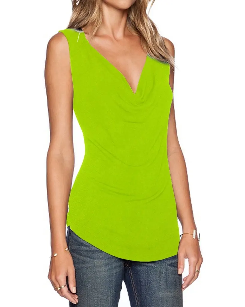 ruched v neck