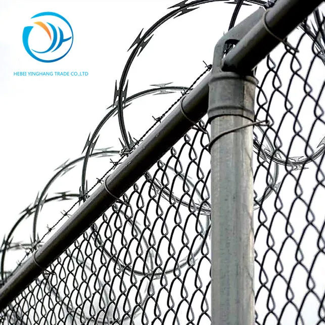 Galvanized/stainless Steel Razor Blade Concertina Barbed Tape Wire