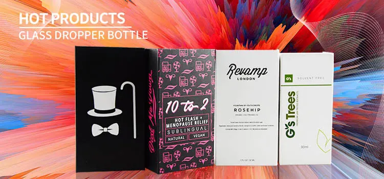 30ml rectangular glass dropper box