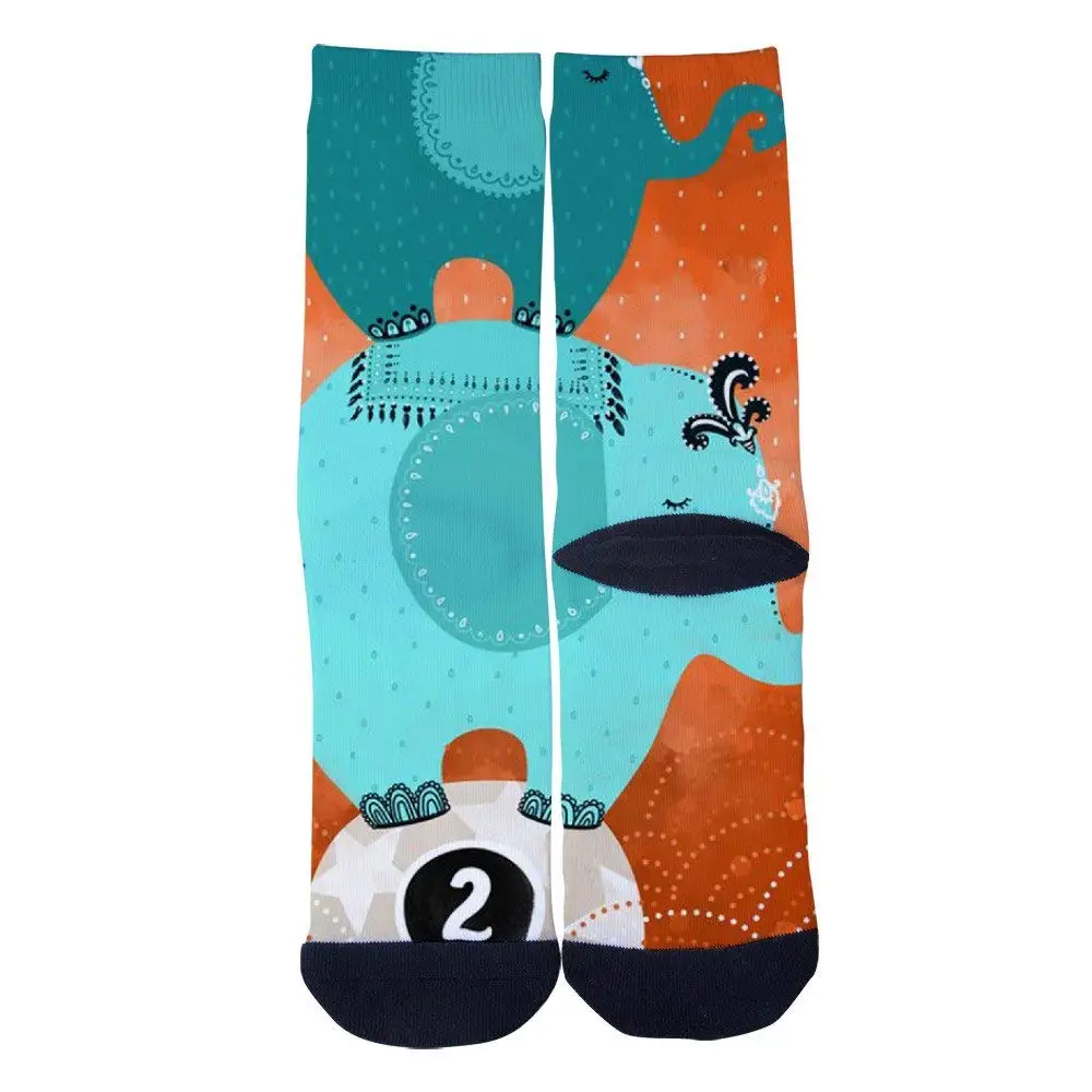 TheFun-Z Custom Popular Astronaut Socks Novelty Funny Cartoon Crew Socks Elite Casual Socks