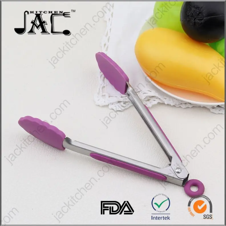 Convenient Stainless Steel Pp Functionl Salad Tongs
