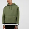 Low MOQ Pullover Men Spring Green Rib Bottom Hem Drawstring Male Streetwear Sweatshirt Hoodies