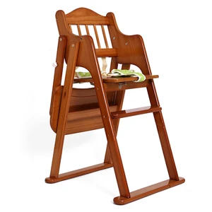 wooden baby eating chair