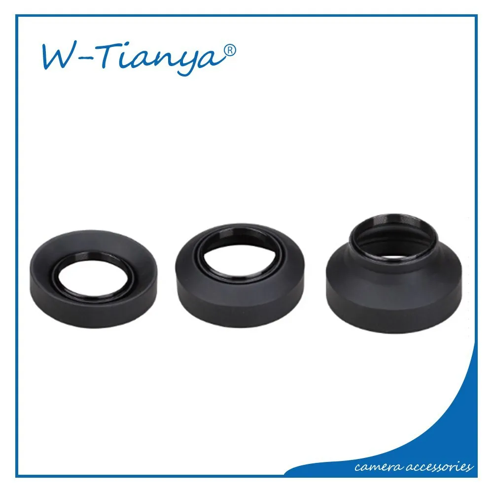 Three function rubber lens hood