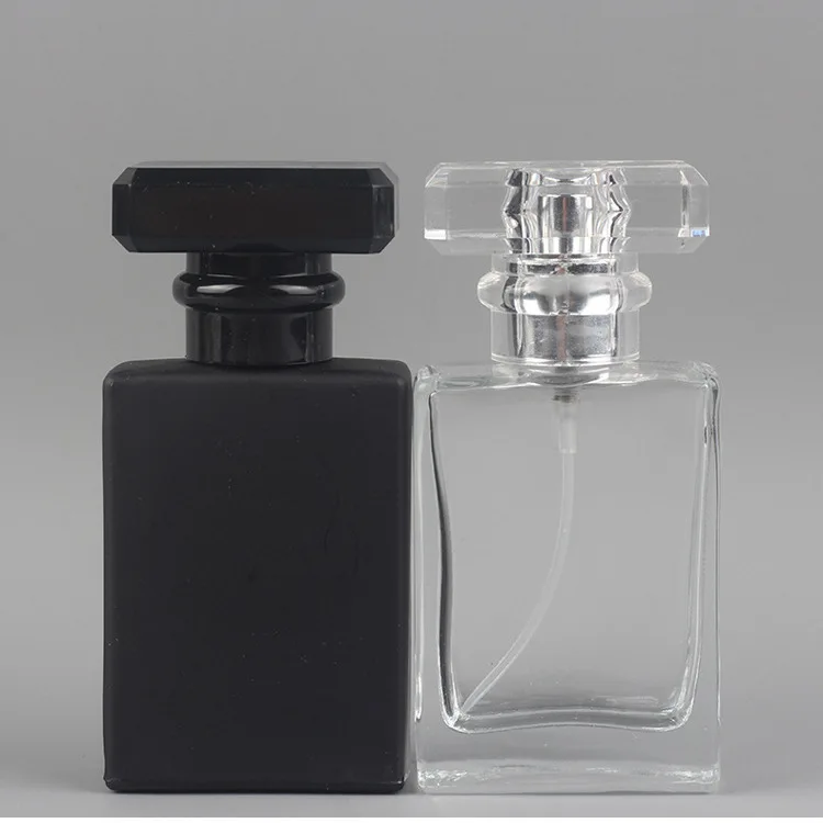 Hot Sale Black Perfume Luxury Bottles Glass Spray Fashion Perfume Bottles With High Quality 30ml