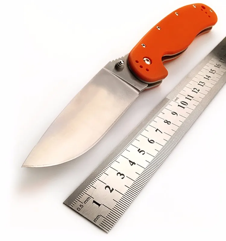Orange G10 Handle Pocket Multipurpose Folding Knife Aus8 Steel Blade