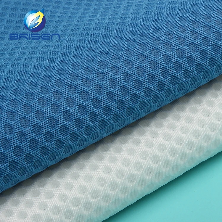 blue stretch mesh fabric