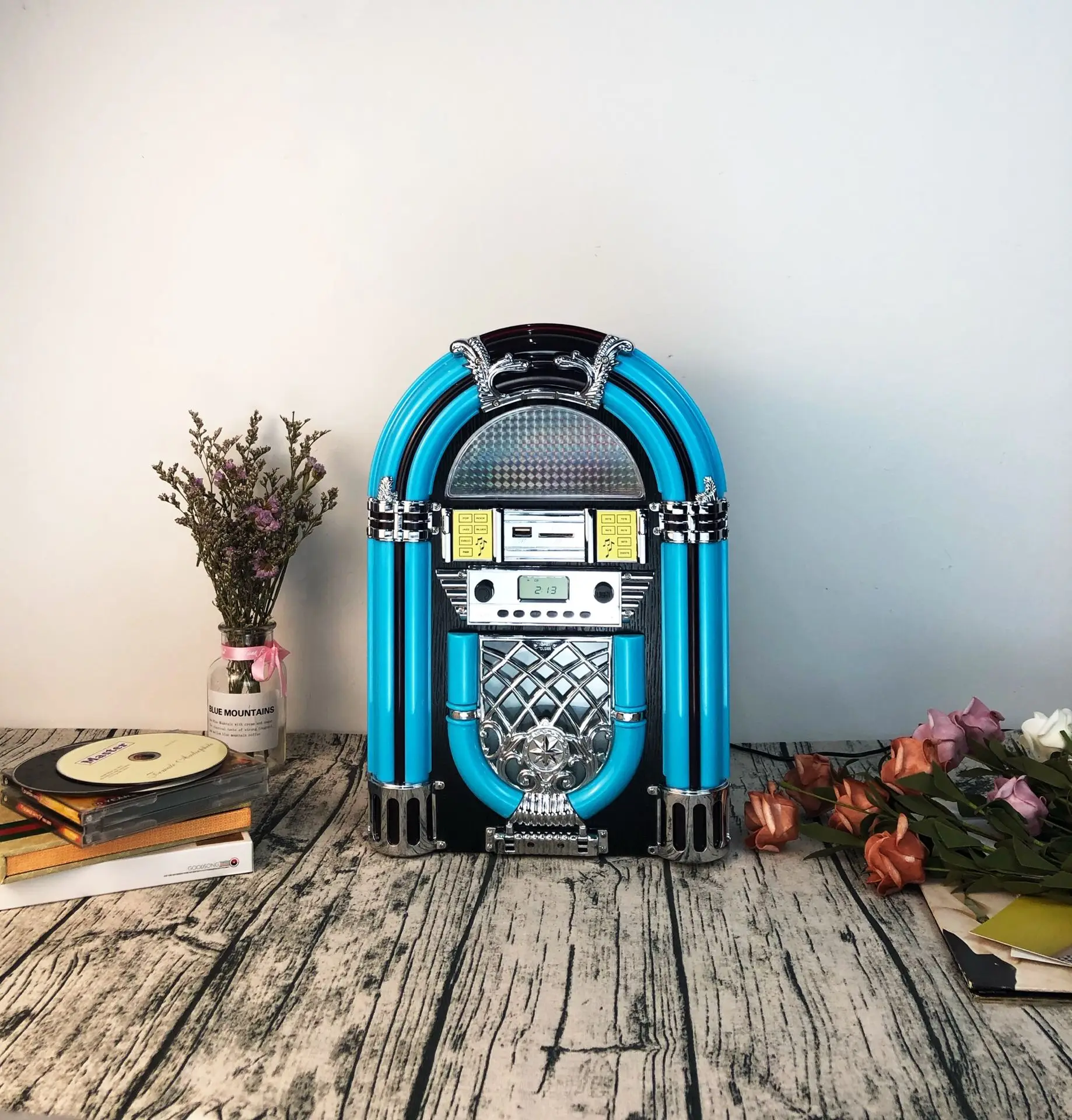 Digital Bt Speaker Jukebox Tabletop Cd Player With Mp3 Cd,Usb/sd,Fm,Aux,Bt Buy Cd Jukebox