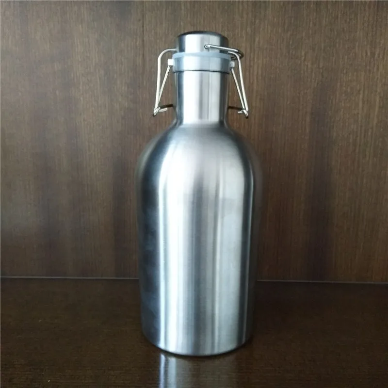 304 Stainless Steel Beer Keg Growler 32oz & 64oz Vacuum Insulated Beer