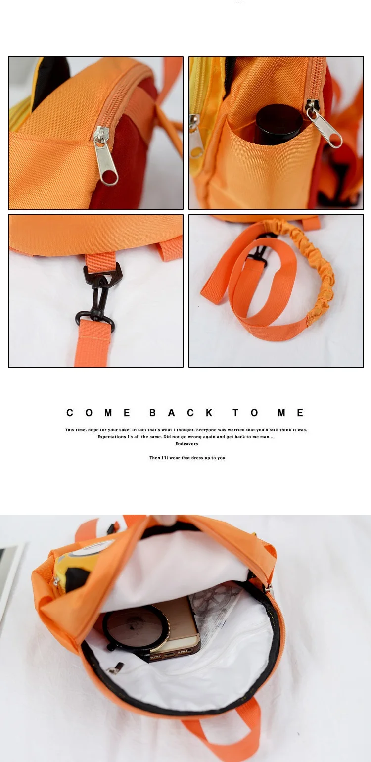 High quality anti lost Baby backpack cartoon Animal backpack kids school bag