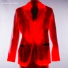Christmas Dance Party Wear Fiber Optic Glitter Shining LED RGB changing Color Changeable jackets
