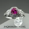 Factory Direct Sale 925 Sterling Silver Ruby Rings Jewelry