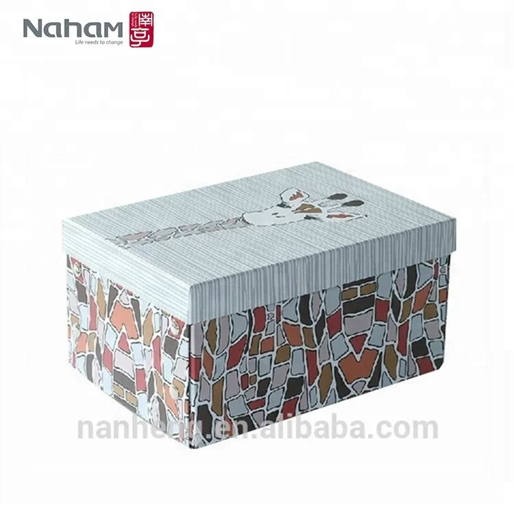 Naham Foldable Decorative Cardboard Collapsible Gift Storage Box