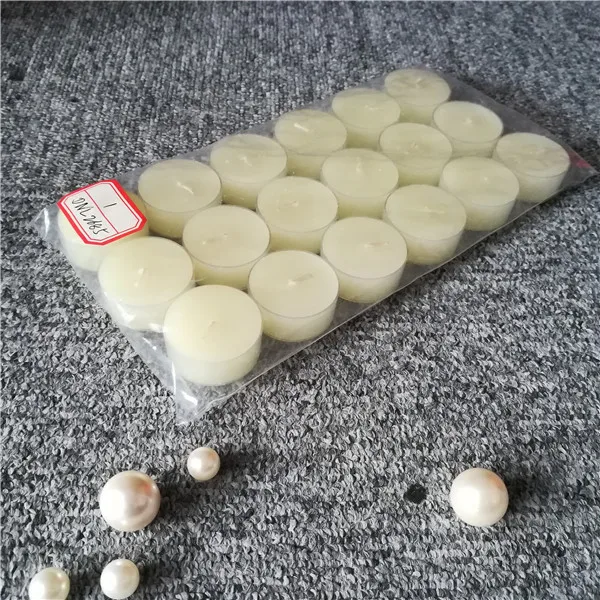 White plastic cup scented handmade bath use high quality tealight candle