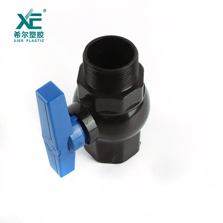 Free sample custom support 1-2 inch plastic female male gate ball valve