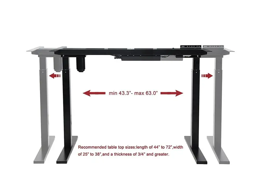 Single Motor Executive Office Solutions Electric Column Lifting Desk