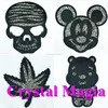 cute animal rhinestone applique rhinestone patch for children clothing