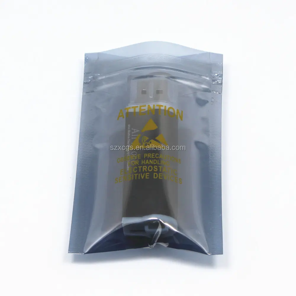 10x15cm ESD Anti-Static Shielding Bags Antistatic Zip Lock For 2.5/" Hard Drive