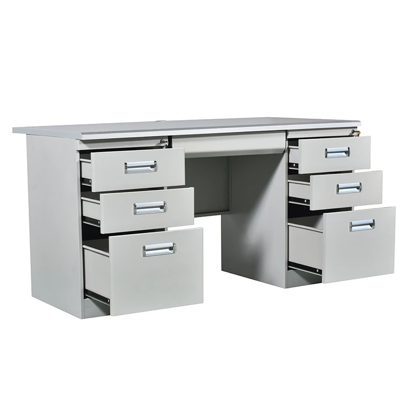 Computer Desk Study Table With Drawers modern lock  office furniture