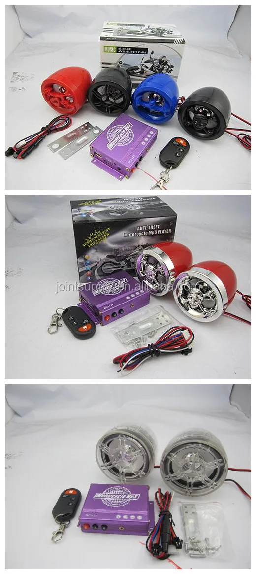 Dc 12v Usb Motorcycle Mp3 Audio With Antithefe Alarm System And Fm Radio Buy Motorcycle Mp3