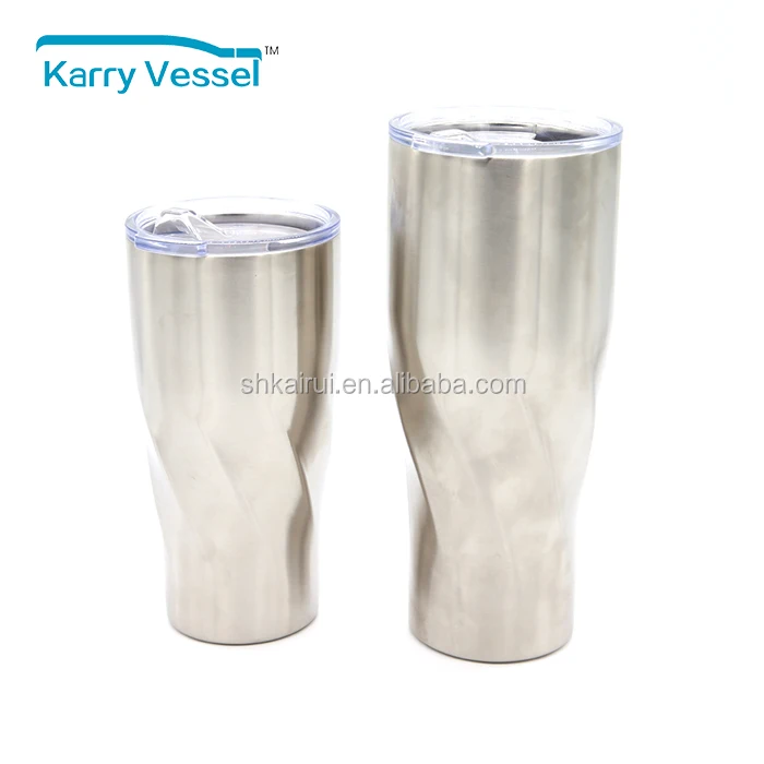 Wholesale Vacuum Insulated Tumbler Coffee Cup Powder Coated Double Wall Thermos Stainless Steel Tumbler